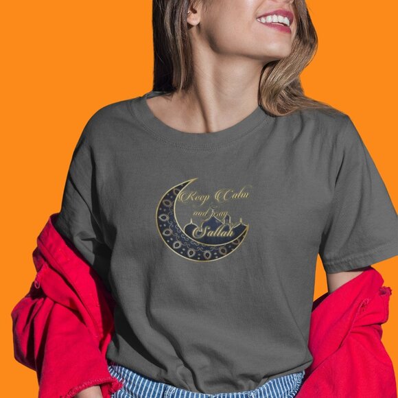 Keep Calm and Pray Sallah Shirt | Islam Statement Shirt Ramadan Shirt | Islamic - Picture 4 of 10